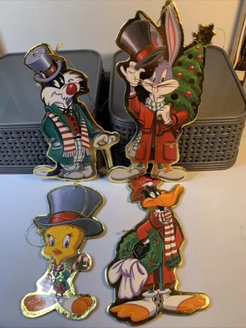 Looney Tunes Warner Bros. Christmas Ornaments Tweety Sylvester Bugs Daffy RARE!