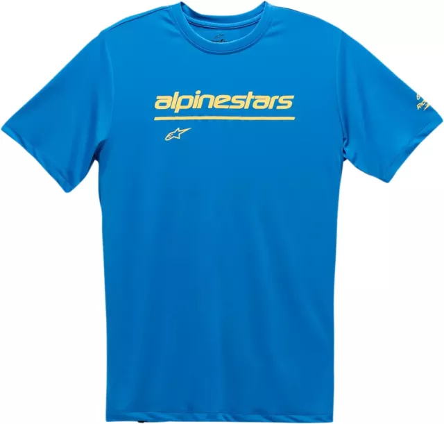 ALPINESTARS Tech Line Up Performance T-Shirt Bright Blue Medium