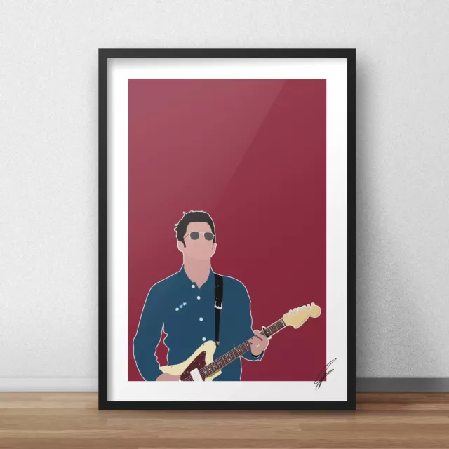 Noel Gallagher INSPIRED WALL ART Print / Poster A4 A3 oasis liam high flying