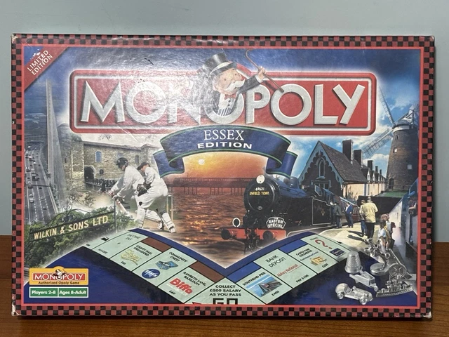 Winning Moves Monopoly Essex 2017 Edition - Local Landmarks Board Game, Real Estate Trading Fun