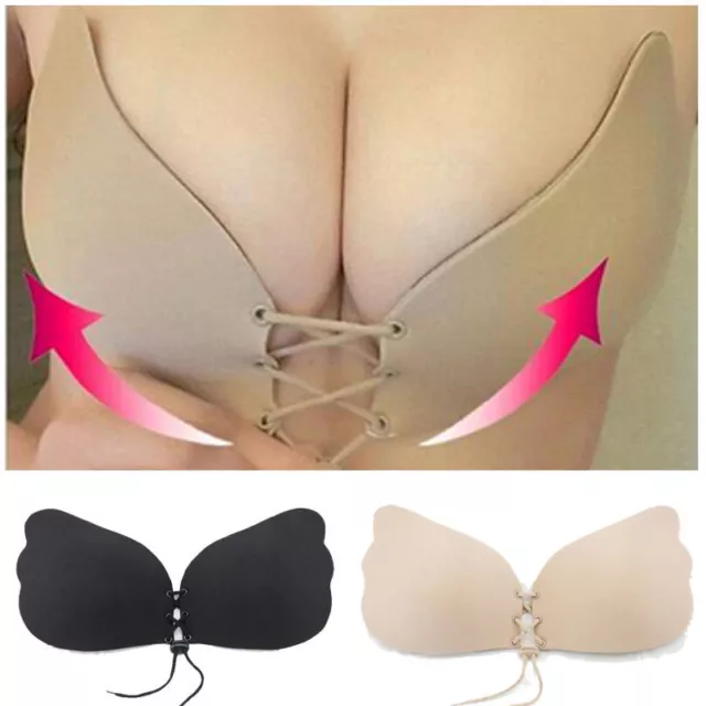 Silicone Push-Up Backless Strapless Self-Adhesive Gel Magic Stick Invisible Bra&