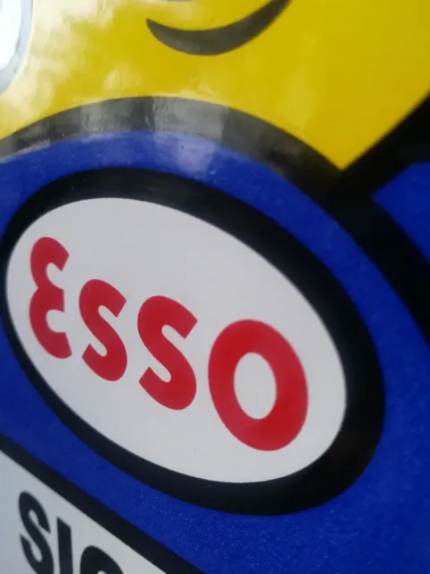 ESSO EMAILLESCHILD GARAGE Essomanschild Happy Motoring Esso Man Schild Garage VAC299 3