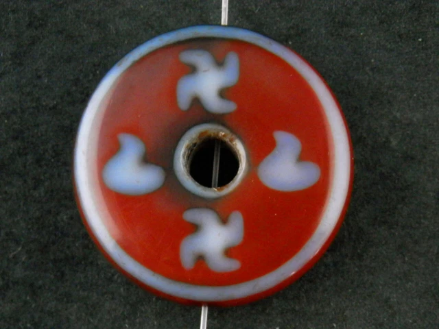 Exquisite Rare Tibetan Agate Dzi *4Swastikas* 2Faces Bi Pendant SS152 Exquisite Rare Tibetan Agate Dzi *4Swastikas* 2Faces Bi Pendant SS152