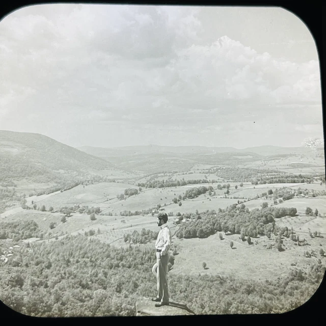 Vtg Keystone Magic Lantern Glass Slide Photo Hudson River Valley View New York