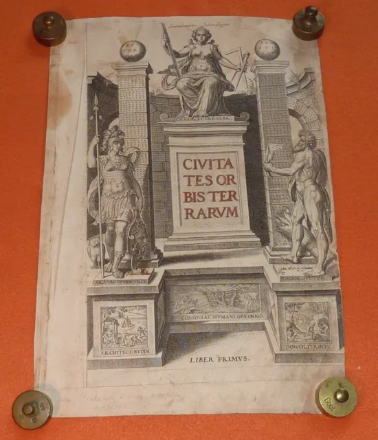 Civitates Orbis Terrarum Kupferstich von 1572 Frans Hogenberg & Georg Braun Köln