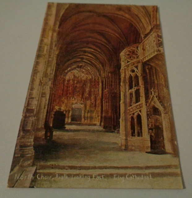 North Choir Aisle Looking East Ely Cathedral By S.hildesheimer Vintage Postcard