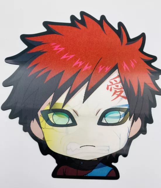 HIGH QUALITY 3D Lenticular Motion Anime Naruto Chibi Gaara/Shukaku Decal Sticker