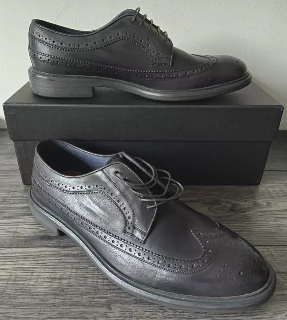 Paul Smith Lincoln Leather Brogues Shoes Size 8 Retail £325 Bnib