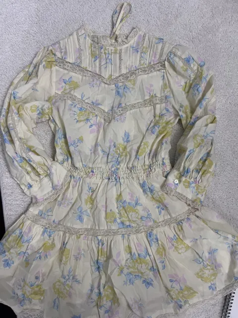 Love Shack Fancy for Target Yellow Floral Dress, Size XS