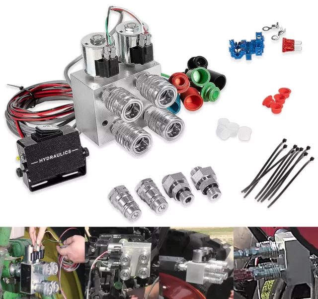 Hydraulic Multiplier 2 Circuit Kit Fits all ISO Hydraulic Systems, Ford, Kubota