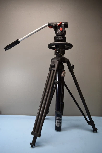 Trépied Vidéo Sachtler 14-2 étapes Avec Tête Vidéo 14 - Dans Sac Sachtler - Occasion Fonctionnel