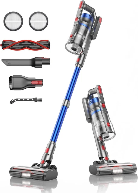 BuTure Aspirapolvere Senza Fili, 450W 33Kpa Scopa Elettrica 55Min Batteria