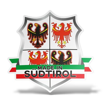 da 6 a 42 cm Adesivi Sticker bandiera trentino alto adige per Vetro e Metallo 