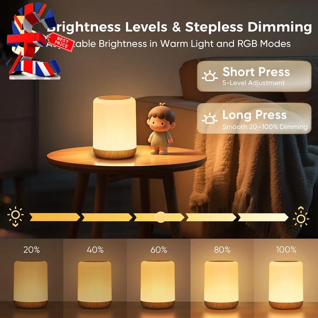 NIGHT LIGHT WITH 256 RGB & Timer,Led Dimmable Baby Night Light Kids ...