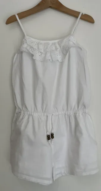 Girls Next age 6 white playsuit outfit