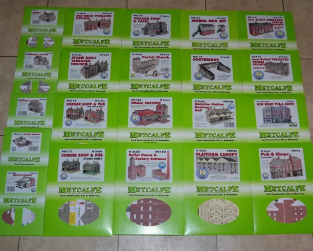 Metcalfe N Gauge 1:148 scale Card Kits - Multi-listing - Many to choose from