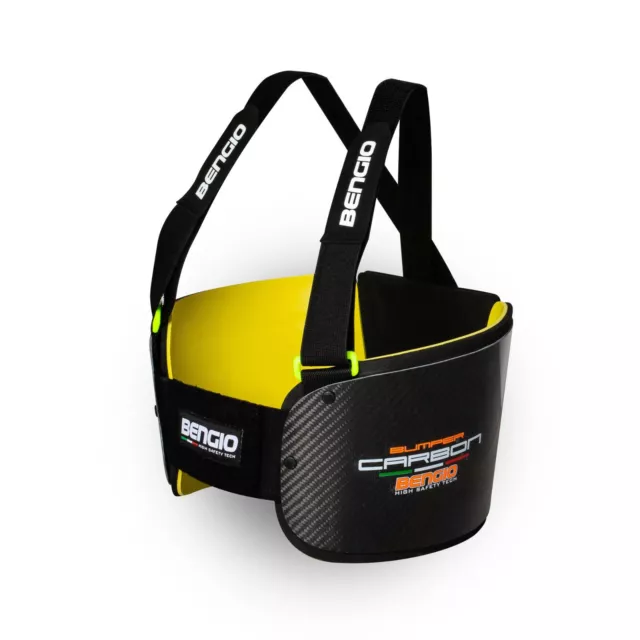 Para Costole BENGIO HIGH SAFETY BUMPER CARBON Bambino Ragazzo Adulto