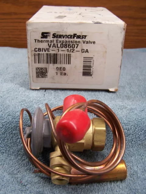 New ServiceFirst VAL08607 Thermal Expansion Valve Sporlan CBIVE-1-1/2-GA R22