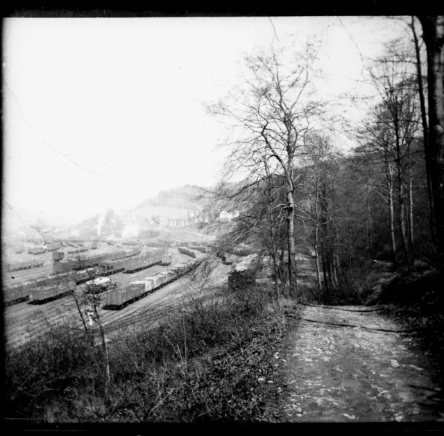 LONGWY 1909 - Négatif Verre - La Gare des Marchandises - 1248