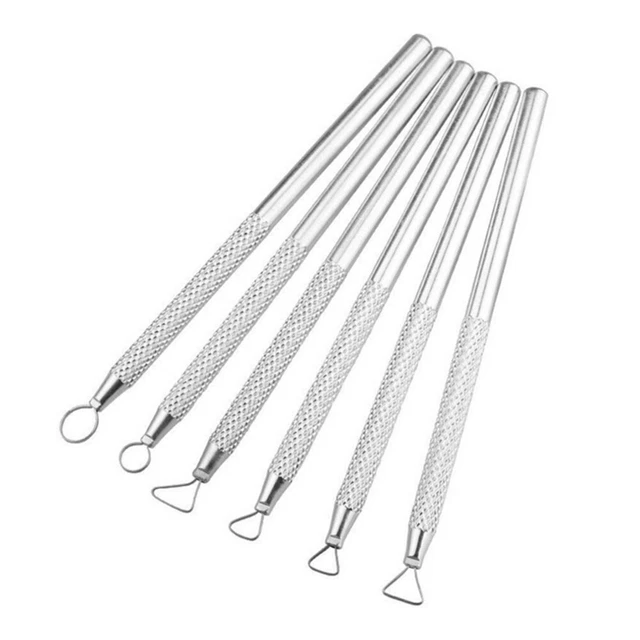 6 piezas herramientas de cerámica raspador de aluminio herramienta de escultura de arcilla hágalo usted mismo accesorios