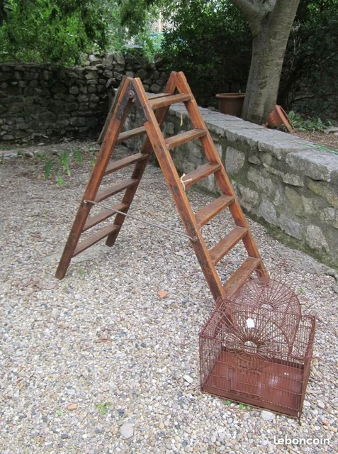 Compas Menuisier Ancien Escabeau En Bois Ma Valise En Carton