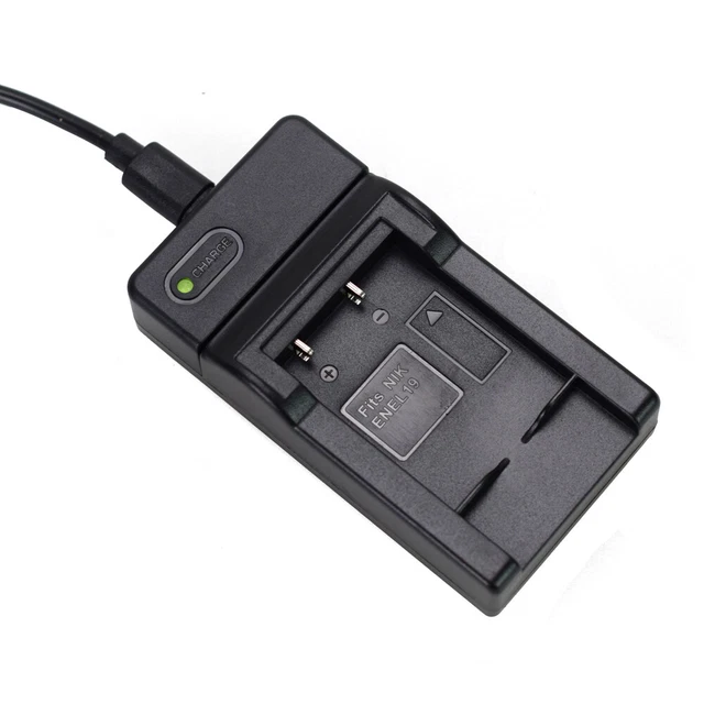PATONA Dual Ladegerät Für Nikon EN-EL19 Akkus – USB, Kompakt