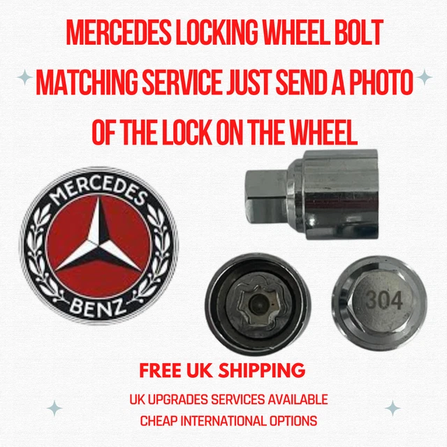 MERCEDES LOCKING WHEEL Bolt / Wheel Nut Key Remover Free 24H Tracked