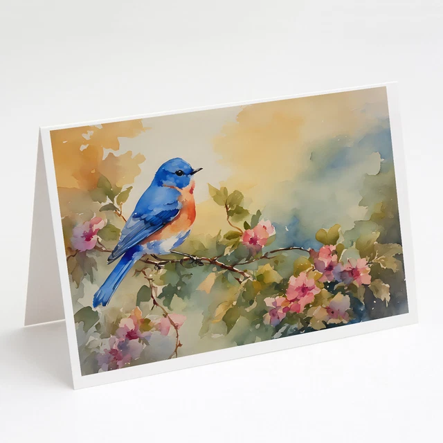 Bluebird Greeting Cards and Envelopes Pack of 8 DAC3191GCA7P