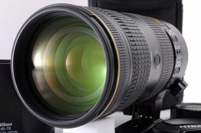 [Mint w/Case] Nikon AF-S Nikkor 70-200mm f/2.8 E FL ED VR Lens w/Hood Japan #01