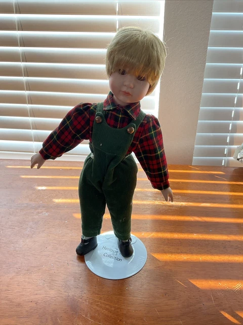 The Heritage Mint Collection 14" "Adam" Happy Memories Porcelain Doll Great Cond