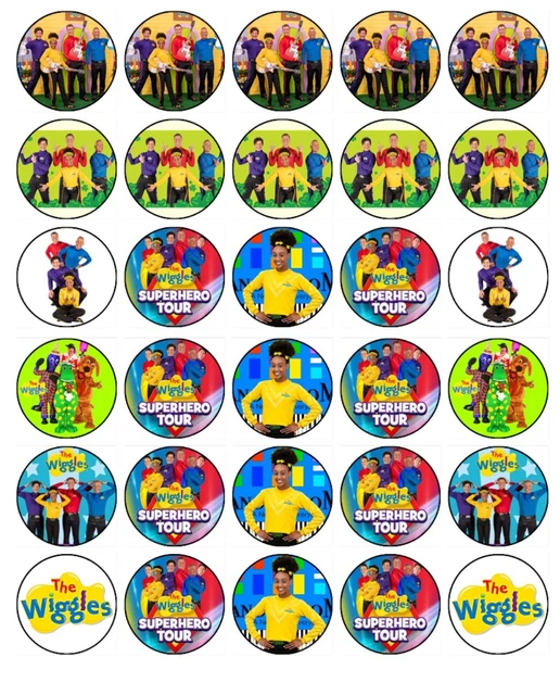 Wiggles Emma 30 Cupcake Toppers Edible Wafer Paper Bi vrogue.co