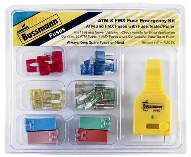 Cooper Bussmann ATM-FMX-EK Emergency Fuse Kit, 30-Pc. - Quantity 3