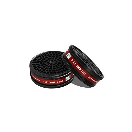 Organic vapor full face filter with safety filter for respiratory protection