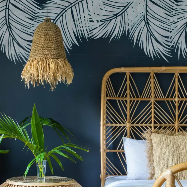 STENCIL PER FOGLIE tropicali anatra vertiginosa per mobili pareti stencil  per foglie di palma riutilizzabile EUR 51,40 - PicClick IT