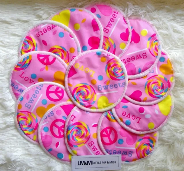 20 Reusable Nursing Pad + Wet Bag & Laundry Bag Set Newborn Baby Shower Gift 3