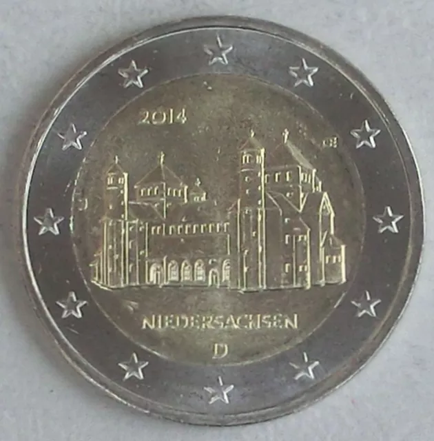 Monnaie commémorative Allemagne J 2014 Basse-Saxe/Église Michael splendide