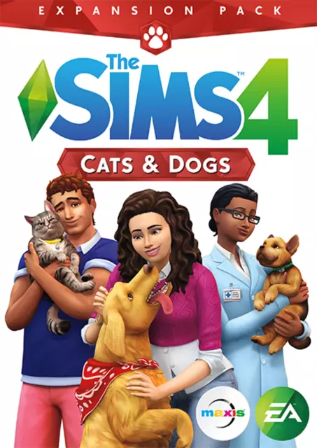 The Sims 4: Cats and Dogs Expansion PC & Mac[EA App / Origin Key] No Disc/box