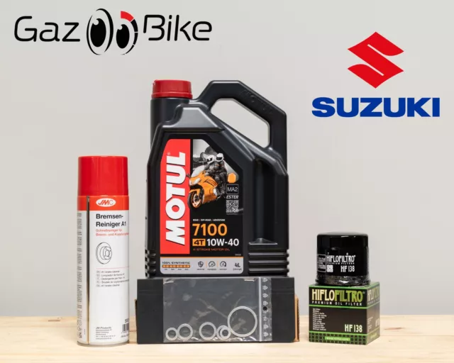 Kit Entretien Vidange Standard SUZUKI VL 1500 INTRUDER de 1998 à 2016 MOTUL 7100