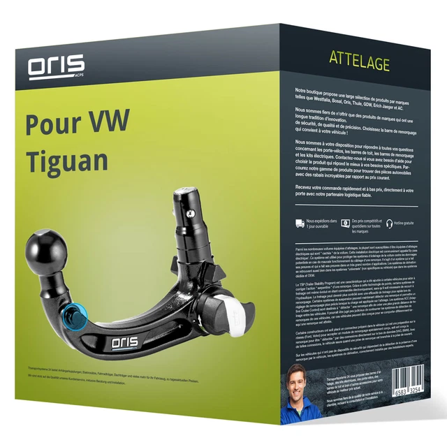 Attelage Démontable Westfalia Pour VW Tiguan 1 (2007-2016) - Charge 2500kg, Faisceau 13 Broches - 12