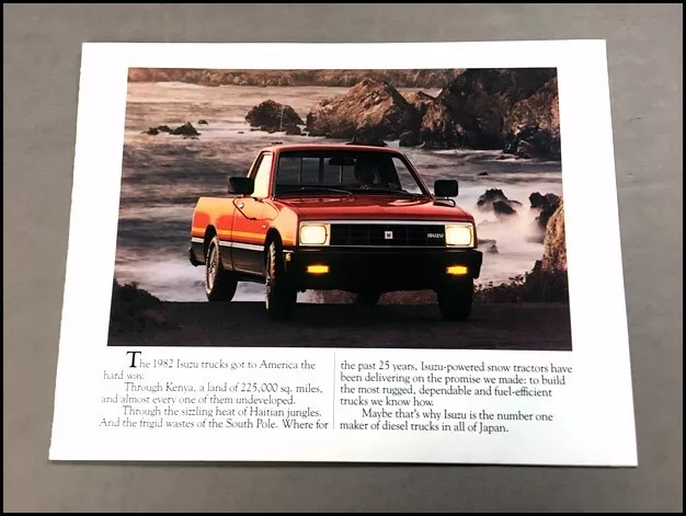 1982 Isuzu Pickup Truck Pup Original Car Sales Brochure Catalog