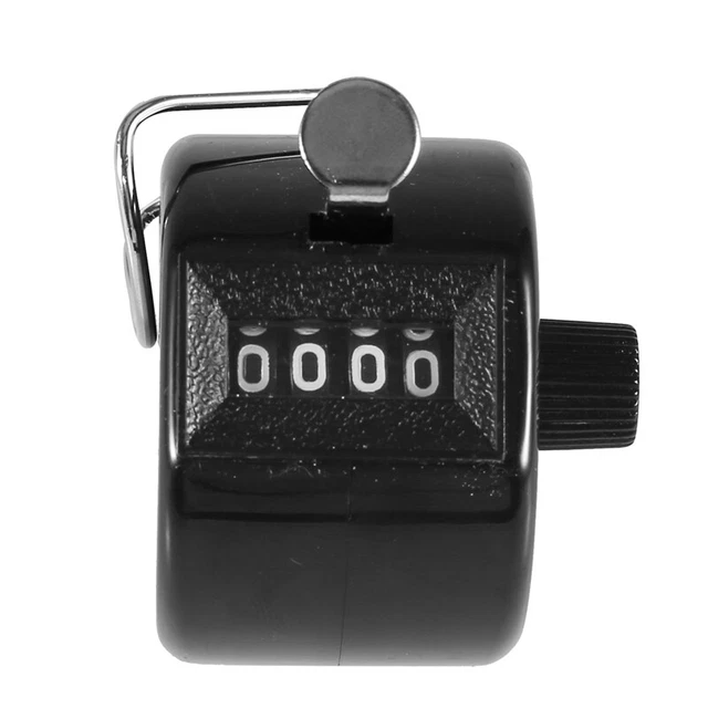 Zerone Compteur de comptage manuel BERM Hand Tally Counter 4-Digits