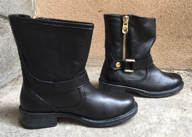Destockage Neuf Bottines Marque Maria Jaen Cuir Noir @ T 40 @ 109€ @ N1001