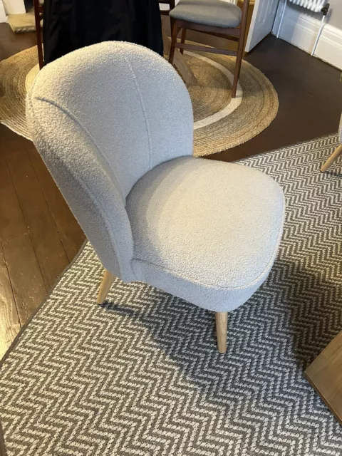 CHEETAH ANIMAL Print Cocktail Chair Dusky Pink Bedroom Chair New
