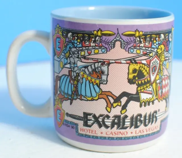 Excalibur Hotel & Casino 1990 Vintage Coffee Cup Souvenir 8 oz.