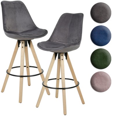 Sgabello Rustico Rettangolare Sedia Decorativo con 4 Gambe FineBuy Sgabello 40x47x30 cm Tessuto/Legno Massiccio Poggiapiedi Imbottito 