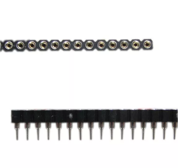 10pcs 40pin Strip Tin PCB Female IC Breakable Single Rows Round Headers So'mj