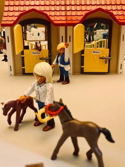 Playmobil figurine poulain marron écurie centre équestre ferme haras