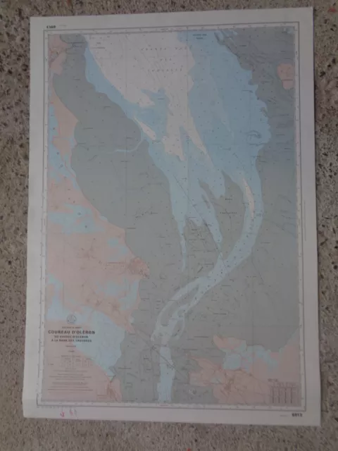 Mapa Marino/Coureau Oléron de La Viaducto Para Rade Las Estuche 1982