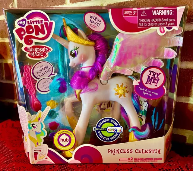 My Little Pony ***COLLECTOR SERIES TALKING PRINCESS CELESTIA***ToysRus NIB 2012