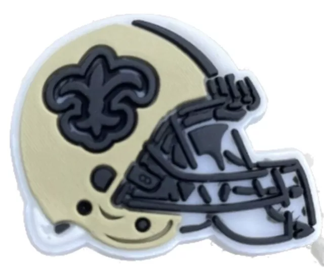 NFL NEW ORLEANS Saints 2 Pcs Football Croc Charm Jibbitz Helmet Shoe Free  Ship! $8.99 - PicClick